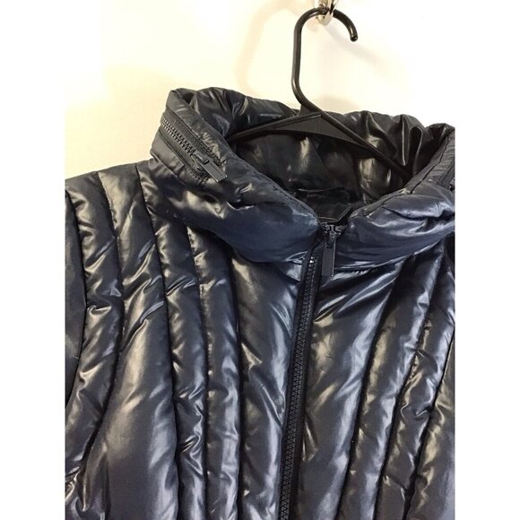 BCBG Maxazria Navy Blue Short Puffer Jacket Small 🩵 - Picture 2 of 5